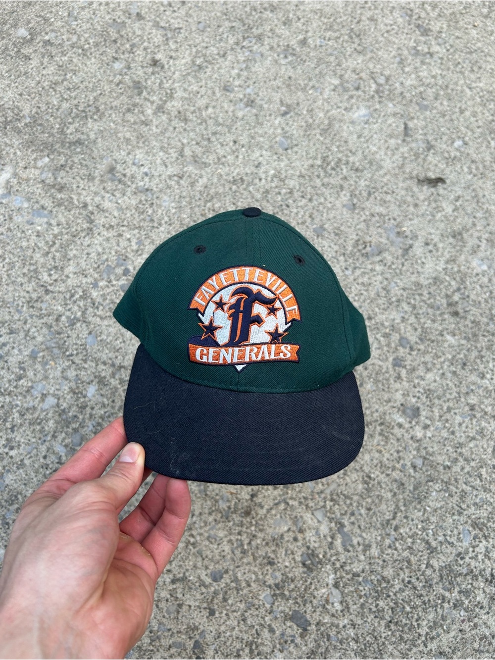 Vintage Fayetteville Green and Black Baseball Cap